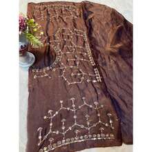 Silk Party Wear Saree With Unstitched Blouse, Cultural Wear For Women - Multicolor - View 7