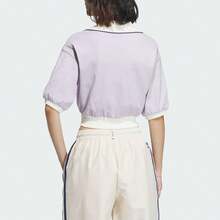 Adidas Trefoil Short Sleeve Women's Polo Shirt - Mauve Purple - View 2