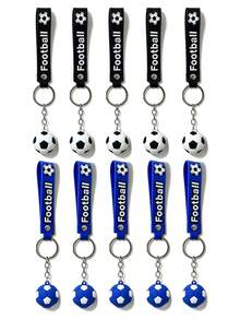 Cute Football Keychain Wrist Strap, Colorful Football Pendant, World Cup Fan Souvenir, Student Football Enthusiast Graduation Back To School Gift Accessory - Multicolor - View 23