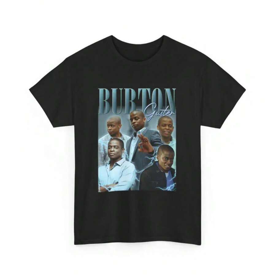 Camiseta vintage de Burton Guster, sudadera con estampado vintage de Gus Dulé Hill - Negro - Ver 1