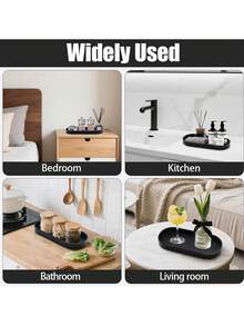 1pc / 2pcs Kitchen Silicone Storage Tray Set Countertop Organizer For Oil Bottle Spice Jar Utensils Cutlery Modern Kitchen Sink Rack - Multicolor - View 8