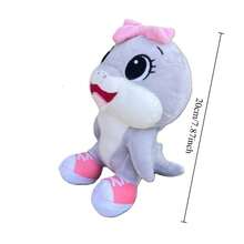 Muñecos de peluche de tiburón Kawaii, muñeco de peluche italiano Brainrot, lindo Telalaero Telala, juguete de peluche, tiburón, muñecos de Anime suaves, regalo de cumpleaños - Tiburón rosa - Ver 5