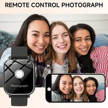 Reloj inteligente nuevo 2026, compatible con iOS/Android, resistente al agua 1ATM, con recuento de pasos/llamadas inalámbricas/recordatorios de notificaciones, pantalla dividida/calculadora, estilo de moda con esfera personalizable, regalo unisex para el Día de San Valentín - Multicolor - Ver 2