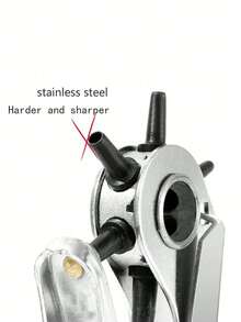 Leather Hole Punch, 9 Inch Belt Hole Punch, Heavy Duty Leather, #6 Rotary Belt Hand Punch, Suitable For Belts, Shoulder Straps, DIY Leather Crafts And Repair - A - View 8