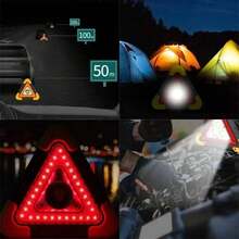 2-In-1 Emergency Triangular Warning Light, Emergency Alarm Lamp For Breakdowns, Portable Handheld Flashing Light - A - View 9