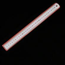 15-30cm Stainless Steel Metal Ruler, Precision Double-Sided Measuring Tool With Scale Markings, Durable Metal Steel Ruler, Suitable For Woodworking And Students, Accurate Measuring Instrument, Back To School - True Color - View 11