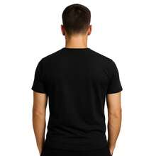 Set Of 2 Men's T-Shirts, 100% Premium Cotton, Printed, Various Colors, New Release - 黑白 - 查看 3