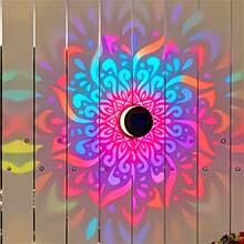 Solar Fence Lights, Metal Solar Outdoor Wall Deck Step Lights Mandala Theme Waterproof Fence Lights, Solar Wall Lights, Suitable For Garden, Lawn, Patio, Stairs, Yard Garden Decoration, Front Door Decoration, Christmas Party Decoration - Black Solar Lamp - View 7