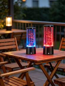 1pc Colorful LED Realistic Volcano Eruption Night Light, USB Powered Desktop Decor Volcano Lamp, Christmas Living Room Bedroom Office Home Decor Table Lamp - Multicolor - View 6