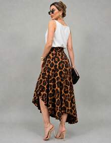 Long Wrap Skirt With Tie-Up Fashion Blogger - Ounce - View 4