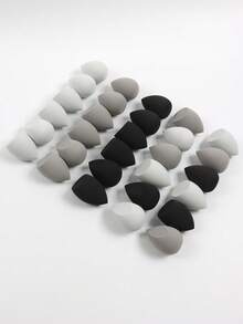 3/5/10/15/20/30/50pcs Mini Random Color & Shape Makeup Sponges, Foundation Puffs Compatible With Liquid Foundation, Cream Foundation, Loose Powder, Multi-Color Makeup Sponges, Latex-Free Dry & Wet Dual-Use Foundation Puffs, Suitable For All Skin Types - Multicolor - View 3