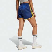 Adidas 女款透氣跑步健身訓練短褲 - 藍色 - 查看 2