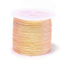 50m/Gulungan Tali Buatan Tangan Metalik 6 Untai Gradien Berkilau 0,4mm untuk Membuat Liontin Rumbai, Kalung, Gelang, Tali Kepang, Aksesoris Manik-manik DIY - garis-garis berwarna pelangi - View 20