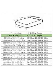Camel Color Brushed Skin-Friendly Soft Comfortable 3 PiecesBed Sheet Set - Cadet Blue - View 2