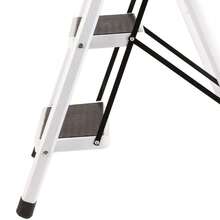 3 Step Folding Ladder, Non Slip Waterproof Rustproof Household Step Stool For Kitchen Bathroom – White - A - View 6
