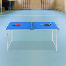 Foldable Ping Pong Table With Net, Complete Table Tennis Set Includes 2 Paddles & 3 Balls, Space-Saving Portable Game Table For Home, Indoor & Outdoor Entertainment - Floor Standing - View 8
