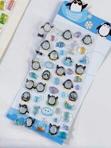Cute 3D Animal Embossed Resin Stickers, Rabbit Dog Cat Crystal Decals, DIY Laptop Water Bottle Phone Case Decorative Stickers - Multicolor - View 8
