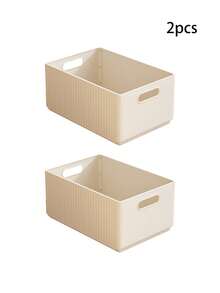2/1pcs Foldable Plastic Storage Box, Multi-Functional Drawer-Style Storage Box, Large Capacity Wardrobe Organizer, Cosmetic Storage Box, Sock Divider Storage Box; Suitable For Wardrobe Storage, Desktop Organization, Home Storage, Bathroom Storage, Kitchen Storage, Dorm Storage, Makeup Storage; Foldable Space-Saving, Essential Home Storage Item, Valentine's Day Gift, Valentine's Day Decoration Storage, Holiday, Back To School, Dorm Storage Organizer - Cream Door - View 11