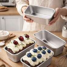 4/5/6/7 Inch Rectangular Baking Mold, Aluminum Non-Stick Multi-Function Baking Pan, Suitable For High-Temperature Oven Baking Bread And Rectangular Cakes, Kitchen Baking Tool For Eid Al-Adha, Eid Al-Fitr, Christmas, Valentine's Day - Rectangular Baking Pan - View 5