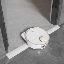 1 buah Rampa Pintu Perekat Diri Universal 90cm untuk Penyedot Debu, Strip Transisi Anti Selip Profil Rendah Membantu Robot Penyedot Debu Melewati Tepi Pintu dan Karpet, Alat Bantu Panjat PVC yang Dapat Dipotong Cocok untuk Lantai Rumah Dalam Ruangan, Warna Hitam/Abu-abu/Putih (Opsional) - C - View 5