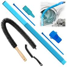 Upgraded Dryer Vent Cleaning Hose Featuring Cable Tie Slots; Includes 2 Cable Ties, A Lint Brush, And A Crevice Brush. This Vacuum Hose Attachment Offers A More Secure Connection And Serves As A Dryer Vent Cleaning Tool Compatible With Most Vacuum - A - View 1