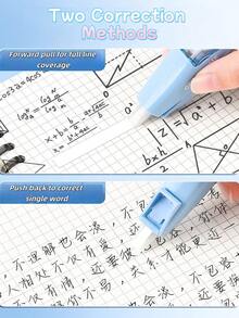 4入漸層色易修正修正帶，易用塗抹器可立即修正，透明，學生與教師適用開學文具 - Multi Colors - 查看 6