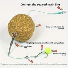1pc Bottom Fishing Floating Bead Rig, Spring Bait Cage With Floating Beads, Bottom Fishing Tackle For Carp, Grass Carp, Black Carp, European Carp, Freshwater Big Fish Fishing Gear, Suitable For Lakes, Rivers, Ponds, Reservoirs, Fishing Accessories, Suitable For 6-10 Lbs Fish, Fishing Line Color In Floating Beads Is Random - Multicolor - View 6