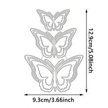 1pc 3 Butterfly Metal Cutting Dies 2026 New, For Card Making, Scrapbooking, DIY Photo Album, Embossed Paper Craft, Eid Al-Adha - LG25-7718 - View 3