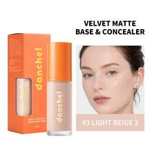 danche 2-In-1 Matte Concealer Foundation Liquid With Built-In Sponge Brush, High Coverage Buildable Liquid Base, Velvet Soft Focus Finish, Oil Control And Sweat-Resistant, Creates Flawless Complexion - Multicolor - View 15