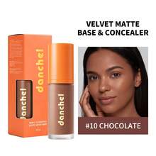 danche 2-In-1 Matte Concealer Foundation Liquid With Built-In Sponge Brush, High Coverage Buildable Liquid Base, Velvet Soft Focus Finish, Oil Control And Sweat-Resistant, Creates Flawless Complexion - Multicolor - View 17