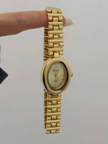 This Gold/Silver Square Bamboo Joint Quartz Watch Is Suitable For Daily Wear And Is Also A Perfect Gift For Birthdays And Christmas. - Gold - View 6