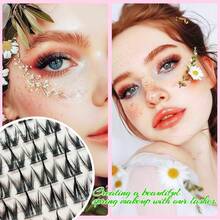 4 Sets Mixed-Style False Lashes, Thick Fluffy Natural Curl, Travel-Friendly Waterproof, Role-Playing Gift, 8-14mm Lengths - View 8