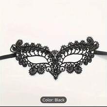 Maschera da donna per costume di Ognissanti. Maschera per gli occhi in pizzo sexy a tema fata. Adatta per festival e feste - Visualizzare 5