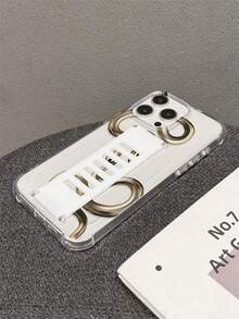 1件透明TPU軟殼四角手機殼，附矽膠鏤空腕帶，動物蛇紋，適用於Apple 17/17 Pro/17 Pro Max/17 Air、16 Pro Max/15/14/13/12/11、S22/S23/S24/S25/S23 FE/22 Ultra/S23 Ultra/S24 Ultra/S25 Ultra、A06/A16/A26/A36/A54/A55/A14/A15 - 彩色 - 查看 7