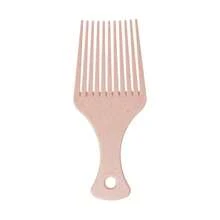 Peine de dientes anchos estilo africano, material ABS, mango ergonómico, con orificio para colgar, adecuado para peinados africanos gruesos y rizados, diseñado para cabello rizado, peine para cabello rizado, peine especializado para cabello rizado, esencial de viaje, peine de peinado unisex, accesorio para el cabello, equipo de salón - Multicolor - Ver 9