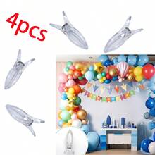 6/12pcs Heavy Duty Transparent Plastic Spring Clamps, Sturdy High-Load Multi-Purpose Fastening Clips, Suitable For Balloon Arch Structures, Birthday Party Backdrop Decorations, Handicrafts, Woodworking Fixtures And Photography Setups. Summer Beach, Camping, Outdoor, Garden, Home Wind-Proof Fixing, Also Suitable For Hanging Clothes, Blankets - Durable Non-Slip, Multi-Purpose - A - View 16