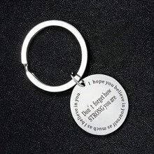 1pc Inspirational Gift Keyring Don't Forget How Strong You Are Keychain Birthday Christmas Gift - Don't Forget - View 2