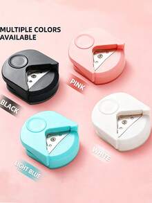 1pc/3pcs Corner Rounder Punch, Small Circle Cutter, Photo Corner Cutter, Business Card Corner Cutter, Paper Corner Cutter, DIY Corner Rounder R4 Chamfer Cutter, Handmade Photo Paper Card Right Angle Sharp Corner Rounding Trimming Cutter - Multicolor - View 1