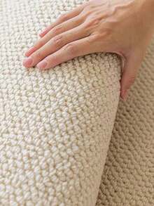 1pc Pineapple Circle Rug, White Faux Sisal, Outdoor Rug, Home Decor, Room Decor, Living Room Rug, Kitchen Mat, Bedroom Rug, Bathroom Mat, Bedroom Decor, Bathroom Decor, Easy To Clean - White - View 10