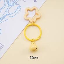 20Pcs Colorful Pentagram Bell Charms, Mini Star Bell Pendants For DIY Keychain, Bag Backpack Earphone Case Jewelry Making Supplies - Small Bell Keychain - View 9