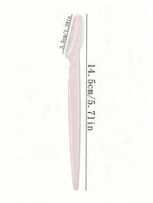Eyebrow Razor Set, Includes Eyebrow Razor, Dead Skin Scraper, Body Hair Removal Tool And Facial Eyebrow Razor; Blades With Extended Handle, Comes With Precise Protective Blade Cover, Women's Eyebrow Shaping Tool, Suitable For Daily Home Use Or Travel; Men Can Also Easily Operate For Eyebrow Trimming And Shaping - A - View 9