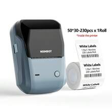 Niimbot B1 Label Printer, 2-Inch Large Waterproof Labels, Suitable For Office/Commercial/Enterprise/Home, Price Labels, Gray/Blue/Bright Blue Printer - Multicolor - View 12