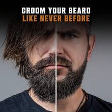 Men'S Wooden Beard And Comb Set - Perfect For Grooming Facial Hair, Includes A Wooden Comb, Beard Brush, And A Scissors - Multicolor - View 7