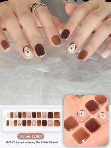 Cross-Border New Semi-Cured Gel Summer Toe Nail Stickers, Glitter Shiny Design, In Stock Wholesale, Waterproof And Long-Lasting - Multicolor - View 8