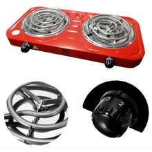 Fogão cooktop Relnix 2 Boca Camping Viagem 2000w 220v - Vermelho - Visão 1
