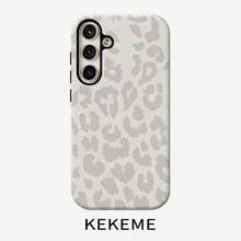 [24h Shipping From DE/FR/ES]Apple 17 16  22 23 24 25 26 Galaxy Phone Case - KEKEME Leopard Print 2-In-1 Suitable For  Galaxy S26 S25 S24 S23 S22 S21 S21+ S21 Ultra Plus FE Edge S20 A15 A16 A17 A23 A32 A34 A35 A36 A52 A53 A54 A55 A56 Full Coverage Anti-Drop Fashion Easy Mobile Phone Case For Men And Women - 1 Piece Of Picture Color - View 2