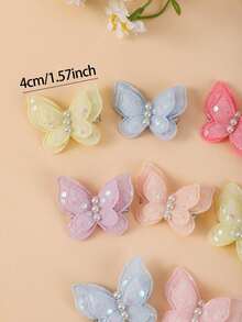 10pcs Girls Pink & Beige Daisy Rhinestone Flower Small Hair Clips, Women Side-Swept Hair Clips, Simple Bangs Clips, Sweet Versatile Non-Damaging Alligator Hair Clips, Hair Accessories For Daily Use And Gifts - Multicolor - View 4