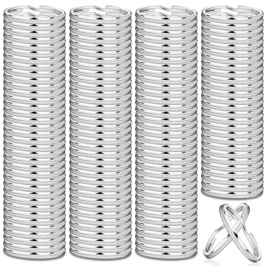 100pcs Key Rings, Alloy Key Chain Rings, Detachable Key Rings Bulk For Keychains And Crafts, Suitable For DIY, Daily Use - A - View 1