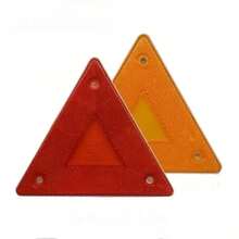 Triangular Reflective Warning Sign, Red Parking Warning Sign, Rear Reflective Truck Plate - A - View 10