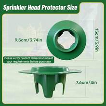 Cuttable Ring Sprinkler Head Protector - ABS Lawn Irrigation Anti-Collision Guard, Protects Against Lawn Mower/Trimmer Damage, Bottom Groove For Water Pipe/Wire Pass-Through, 4-Leg Easy Installation, Universal Fit - Nozzle Protector - View 4